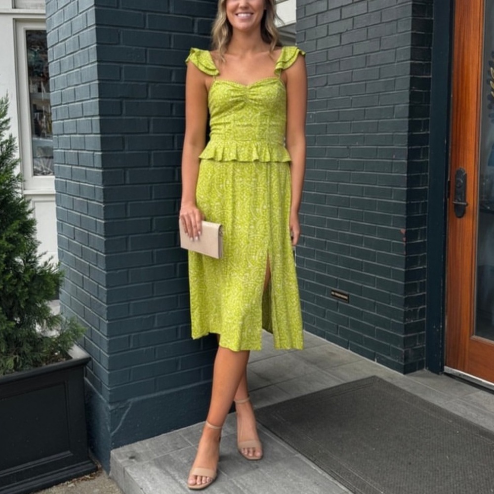 Band of the Free | Green Floral Dress